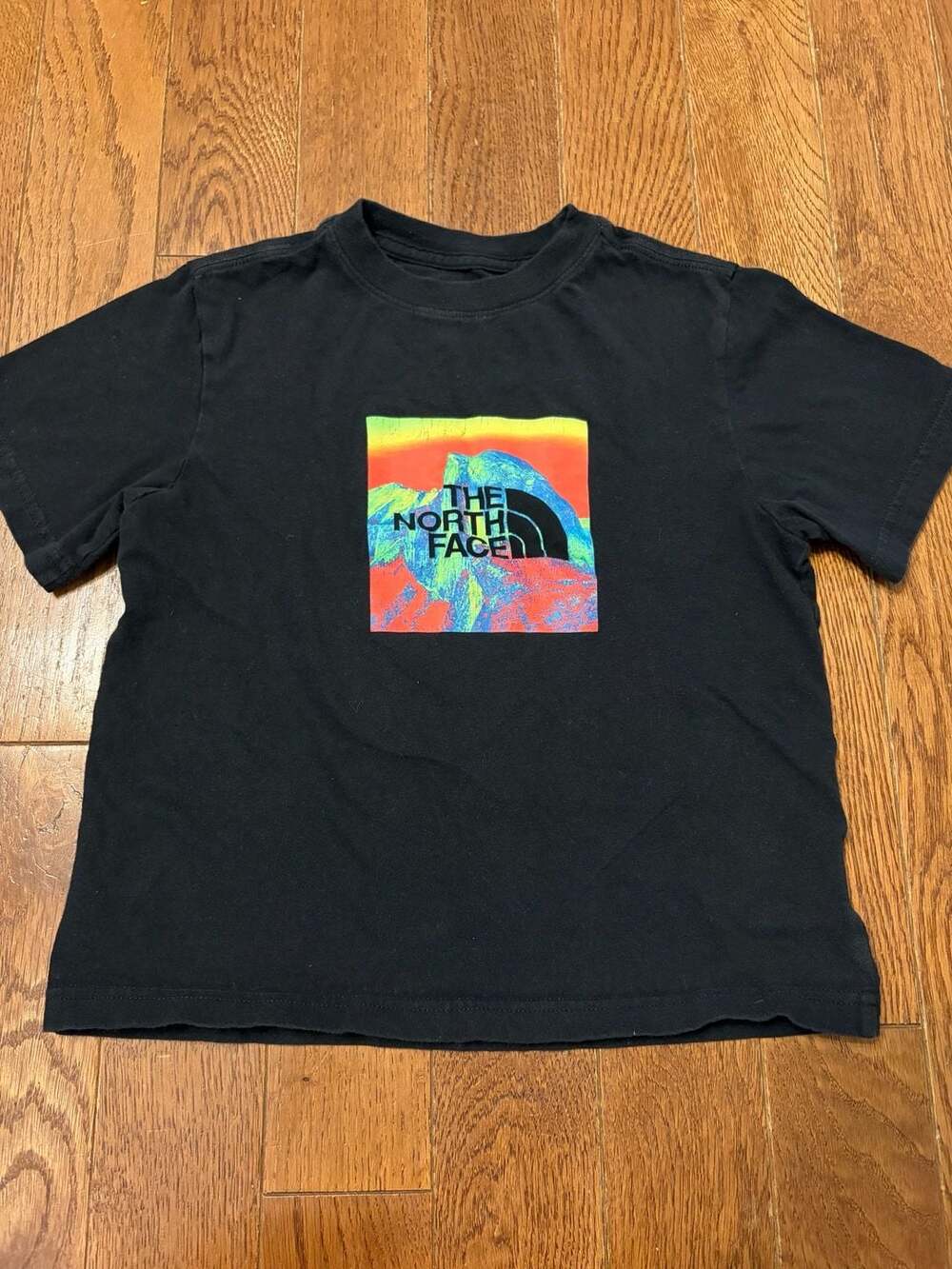 The North Face Boys' Short Sleeve Box Logo Graphic T-Shirt, Black